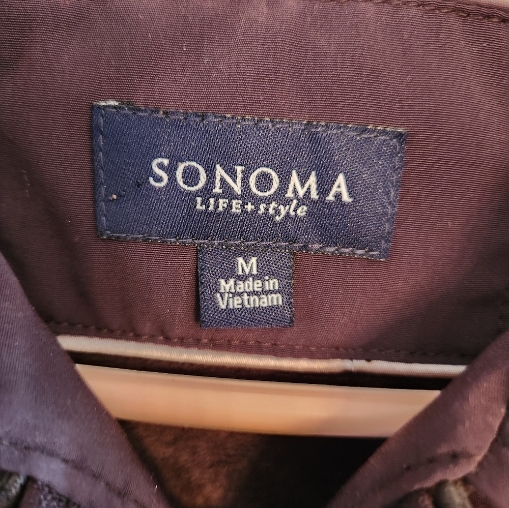Sonoma Deep Brown Corduory Jacket. SIZE M - Picture 3 of 5